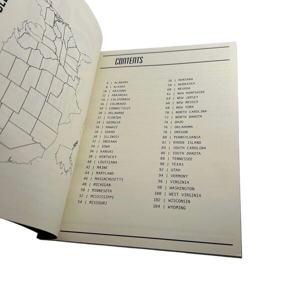 50 States Traveled Journal Made By Moore Apparel and Goods New - Picture 5 of 6